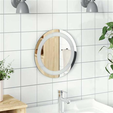 vidaXL Kylpyhuoneen LED-peili 30 cm pyöreä