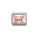Nomination Composable Classic Symbols Hope perhonen pala ruusukulta 430202/50