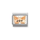 Nomination Composable Classic Symbols Joy perhonen pala ruusukulta 430202/52