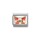 Nomination Composable Classic Symbols Love perhonen pala ruusukulta 430202/47