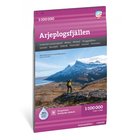 Calazo Calazo Arjeplogsfjällen retkeilykartta