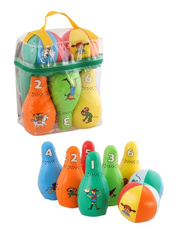 Pippi Langstrømpe Pippi Bowling Set - Multi/patterned - ONE SIZE