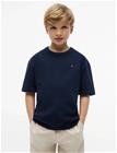 Tommy Hilfiger Script Graphic T-Shirt Ss - Navy - 176