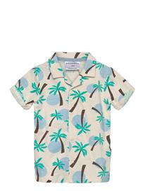 Geggamoja Shirt Palm Tree - Cream - 122/128