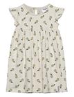 Geggamoja Bamboo Flounce Dress Pears - Cream - 146/152