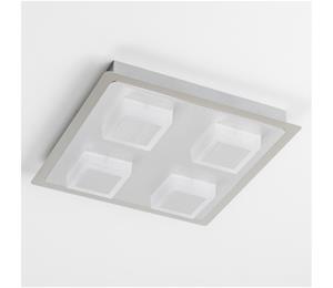 LED-kattovalaisin 4xLED/5W/230V 3000K 28x28 cm mattakromi