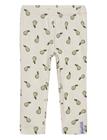 Geggamoja Bamboo Leggings Pears - Cream - 134/140