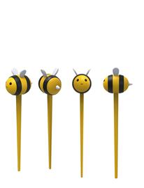 Winkee Madpinde - Bee (8 Stk.) - Yellow - H2.5CM