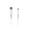 FIXED LIQUID Silicone cable USB-A/Lightning 1.2m White – kuva 1