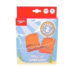 Speedo Junior Roll Up Armbands - Orange - ONE SIZE