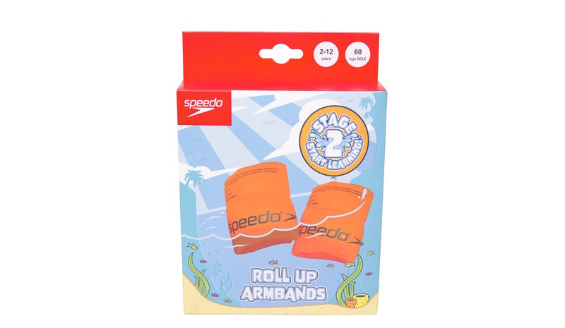 Speedo Junior Roll Up Armbands - Orange - ONE SIZE