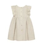 Huttelihut Dress Ss Linen - Beige - 122