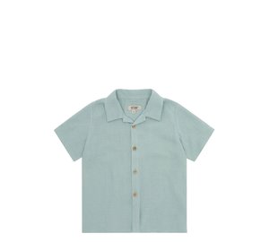 Huttelihut Shirt Ss Muslin - Blue - 128