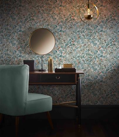 Scintilla Teal/Spice - W0154/04 Tapetti