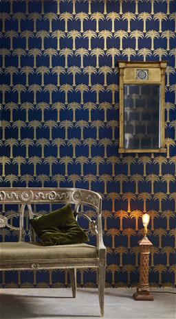 Marrakech Palm - Midnight Blue - BG1200101 Tapetti