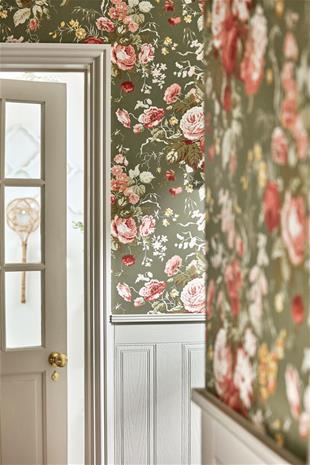 Stapleton Park Olive/Bengal Red - DOSW217046 Tapetti