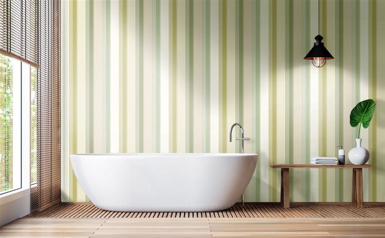 Multi Stripe Pistachio Mix - LBK50139W Tapetti