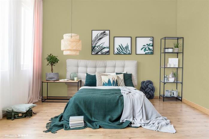 Green Linen Plain - SK30091 Tapetti