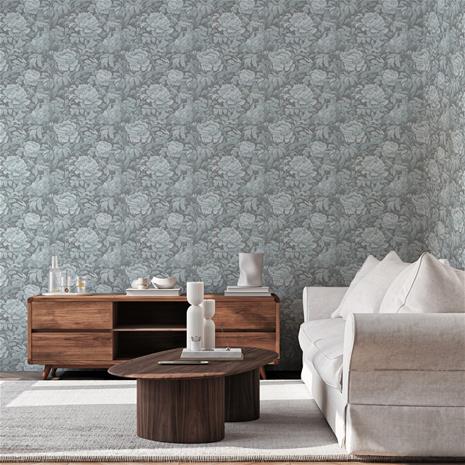 Saga Grey Blue - 1009401-03 Tapetti