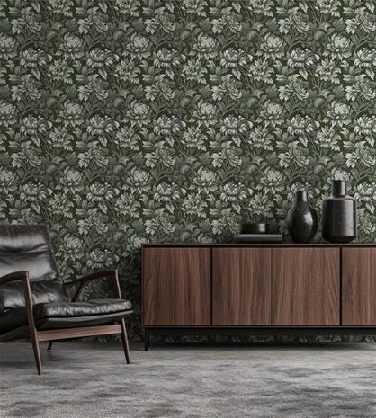 Stella Dark Green - 1000603-09 Tapetti
