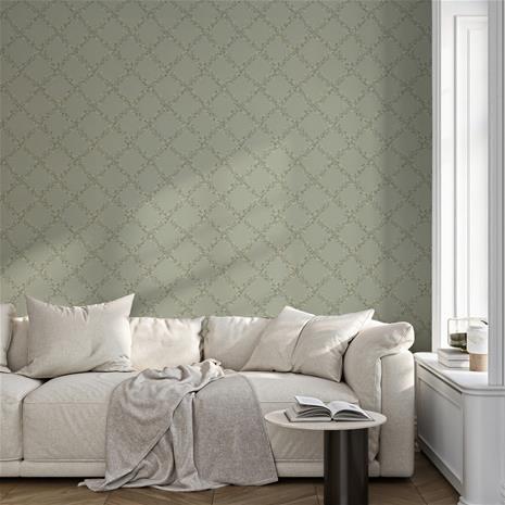 Olivia Trellis Green - 1037801-05 Tapetti