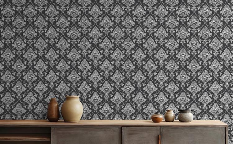 Vikarbyn Light Grey - 1082401-06 Tapetti