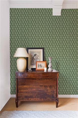 Kasuri Green - A00837N Tapetti