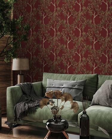 Willow Poem Ruby - B00110 Tapetti