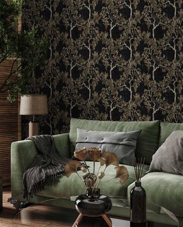 Willow Poem Onyx - B00111 Tapetti