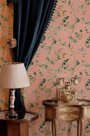 Birds Prosperity Rose - B00124 Tapetti
