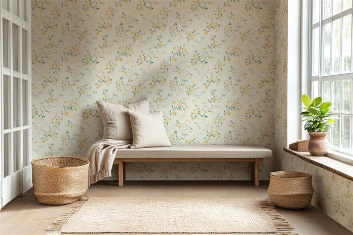 Vera Soft Yellow - 1008103-01 Tapetti