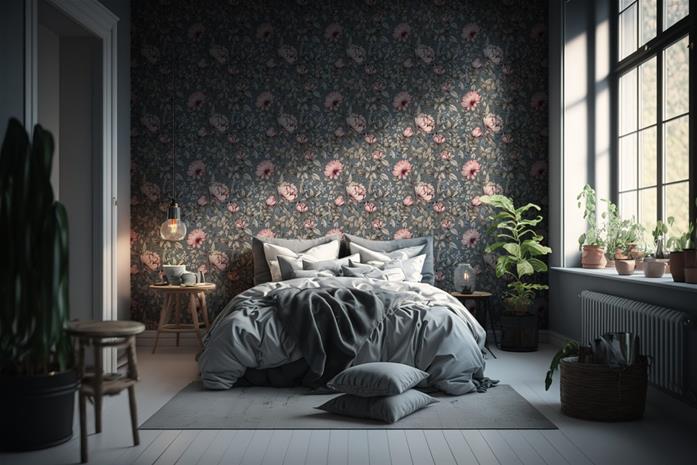 Olympia Dark Grey - 1016802-01 Tapetti