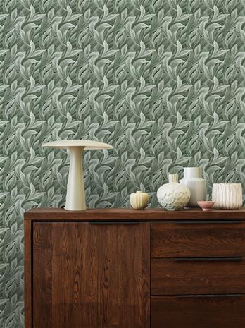 Lilly Dark Green - 1001202-10 Tapetti