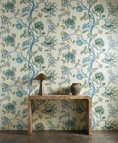 Indienne Cornflower/pine - HFUP113374 Tapetti