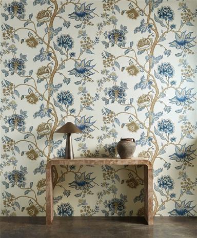Indienne Indigo/birch - HFUP113375 Tapetti