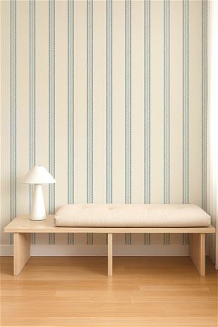 Fondant Stripe Denim - NPOP113385 Tapetti