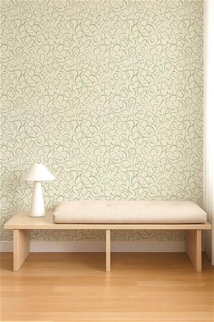 Flo Swirl Pine - NPOP113388 Tapetti