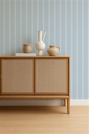 Harvest Stripe Cornflower - NPOP113398 Tapetti