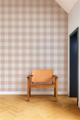 Central Check Blush - NPOP113414 Tapetti