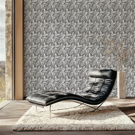 Lilly Dark Grey - 1001202-08 Tapetti