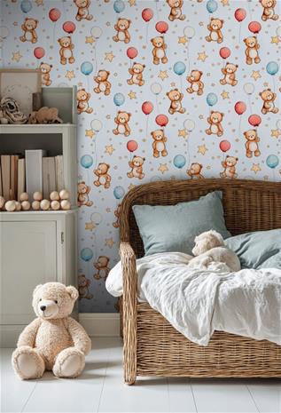 Ted Light Blue - 1073901-03 Tapetti