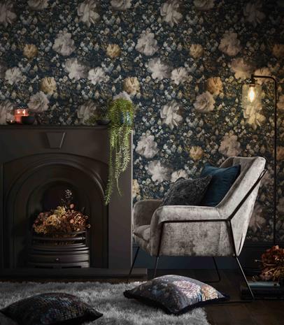 Camile Midnight/Gold - W0148/02 Tapetti