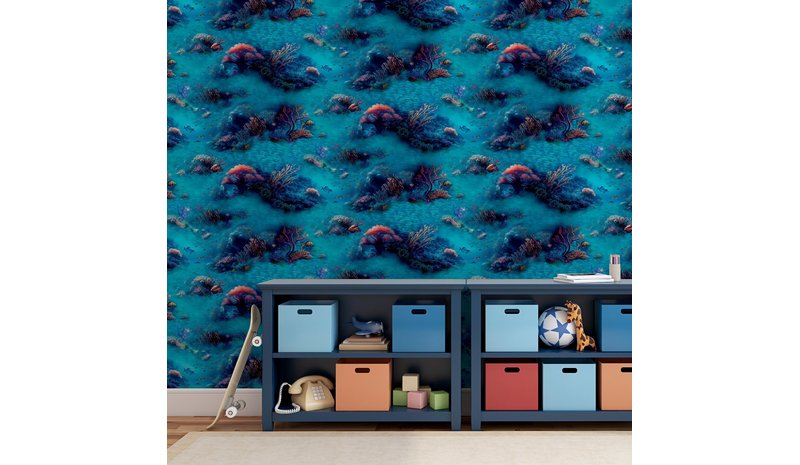 Under The Sea Blue - 923808 Tapetti – kuva 1/1