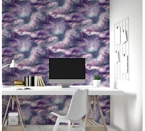 Diamond Galaxy Purple - 260007 Tapetti