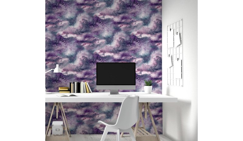 Diamond Galaxy Purple - 260007 Tapetti