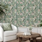 Tropical Floral Sea Blue - 924905 Tapetti