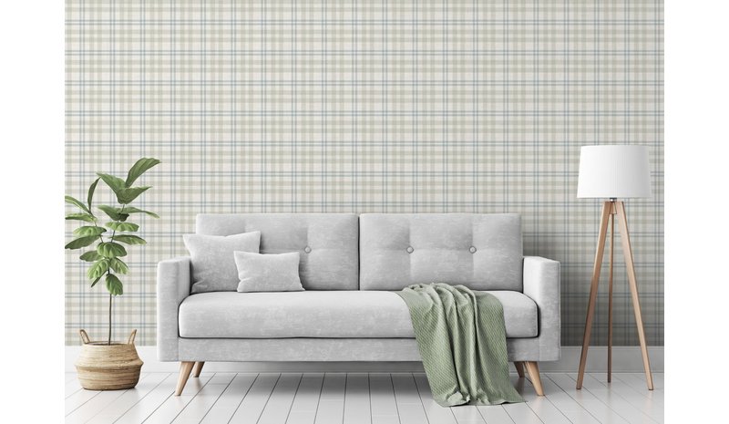 Countryside Check Natural - 294606 Tapetti – kuva 1/1