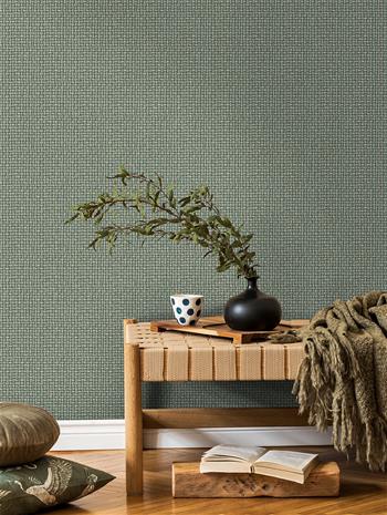 Biderbost Weave Teal - 91603 Tapetti