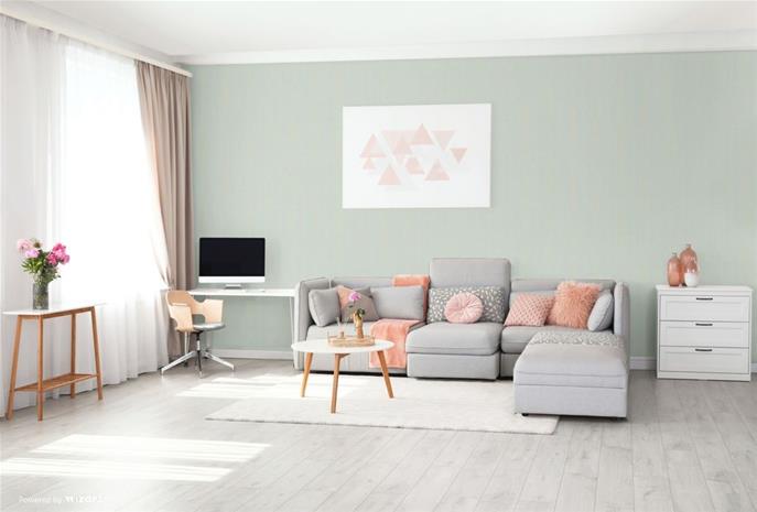 Teal Textile Plain - LV1303 Tapetti