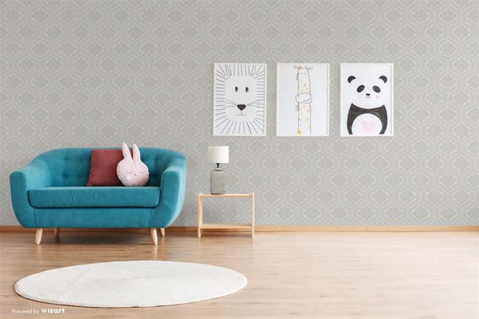 Grey Damask - LV3204 Tapetti